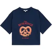 We fashion Camiseta azul oscuro / marrón / amarillo claro / rojo
