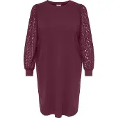 ONLY Vestido 'CARDonna' rojo vino