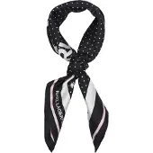 Karl Lagerfeld Pañuelo 'Ikon Choup' rosa pastel / negro / blanco