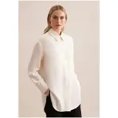 Seidensticker Blusa blanco cáscara de huevo