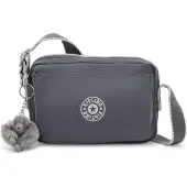 Kipling Bolso de hombro 'Abanu' grafito / blanco