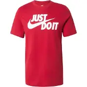 Nike Camiseta 'Swoosh' rojo / blanco