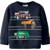 Name it Sudadera 'NMMJorge Tonka' marino / curry / verde / blanco