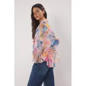 Trendyol Blusa zafiro / jade / albaricique / rosa pastel