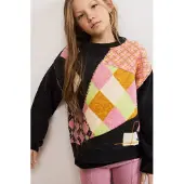 Desigual , Jersey jacquard rombos, NiñOs, MarróN, 7/8