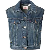 Levi's Chaleco 'SHRUNKEN 90S' azul oscuro