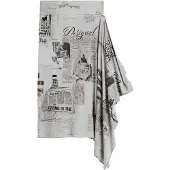 Desigual , Falda Asimétrica Estampada, Mujer, Viscosa, Negro, XL