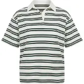 Trendyol Camiseta verde oscuro / rojo vino / blanco