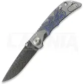 Spartan Blades Navaja Harsey Folder 3.25 Damascus, Saint Michael