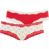 LASCANA Panti crema / rojo
