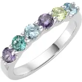 Giorgio Martello Milano Anillo turquesa / azul real / verde claro / plata