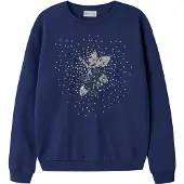 Name it Sudadera 'NKFNelop' azul / azul noche / plata