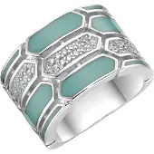Giorgio Martello Milano Anillo esmeralda / plata / transparente