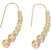 Liu Jo Pendientes largos chapados en oro Lj2826