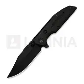 We Knife Navaja Muster, Black Titanium, Black Stonewash