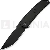 We Knife Navaja Capstan, Black Titanium, Black Stonewash