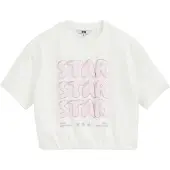 We fashion Camiseta rosa claro / blanco