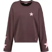 Key Largo Sudadera ' CELEBRITY ' marrón / rosa