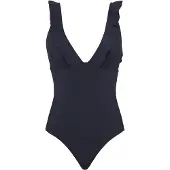SEA LEVEL Traje de baño 'Frill Essentials' azul oscuro