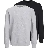 Jack & Jones Sudadera 'Bradley' gris moteado / negro