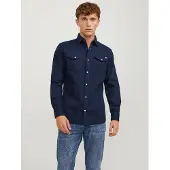 Jack & Jones Camisa manga larga JJESHERIDAN SHIRT hombre - Azul - EU XS