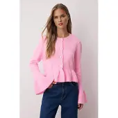 Trendyol Cárdigan rosa claro