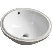 Hak Lavabo de encastre de cerámica Creavit, 38x38 cm, blanco