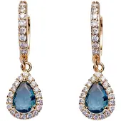 U.S. POLO ASSN. Pendientes 'Mariah' azul claro