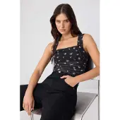 Trendyol Top crema / oliva / rosé / negro