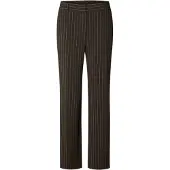 Selected Pantalón de pinzas 'SLFRITA' marrón / blanco