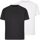 Urban Classics Camiseta negro / blanco