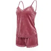 Hunkemoller Pijama de pantalón corto pitaya