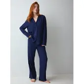 Triumph Pijama 'Amourette' azul oscuro
