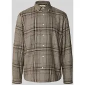 Selected Camisa 'SLHRegnoah' marrón oscuro / marrón moteado