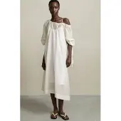Humanoid Cherin Milk Talla: L | Vestidos Midi Outlet | Mujer