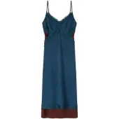Motivi Vestido azul moteado