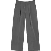 Weekday Pantalón plisado 'Uno' gris / gris oscuro