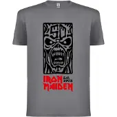 Iron Maiden Camiseta 'STAMP LOGO T-Shirt' gris