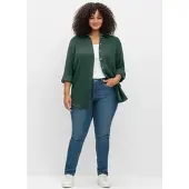 Sheego Blusa verde oscuro