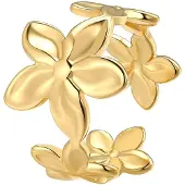 Hey Happiness Anillo 'Bloom Flower' oro