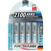 Ansmann 1x4 Pilas Recargables Nimh Mignon Aa 5035052 Maxe 2100mah