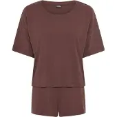 LASCANA Pijama de pantalón corto chocolate