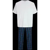 Jack & Jones Pijama largo 'JACFLORENCE' navy / verde / blanco