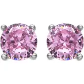 Luxenter Pendientes 'Iona' lila claro / plata