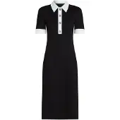 Karl Lagerfeld Vestido negro / blanco