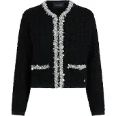 Karl Lagerfeld Cárdigan negro / blanco