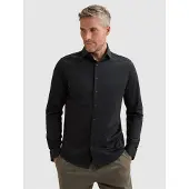 Vanguard Camisa 'Elevated Knit shirt with widespread collar' azul oscuro