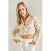 Bianco Lucci Cárdigan beige