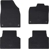 Syfax Alfombrilla de Coche 4 pcs Negro adecuado para VW ID.3 2019-