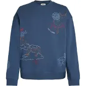 Scotch & Soda Sudadera navy / azul claro / mandarina / rojo